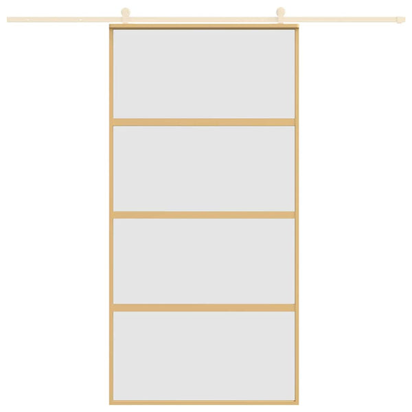 Schiebetür Golden 102,5x205 cm Matt ESG-Glas und Aluminium