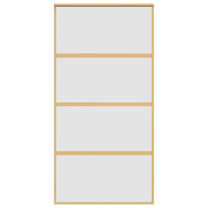 Schiebetür Golden 102,5x205 cm Matt ESG-Glas und Aluminium