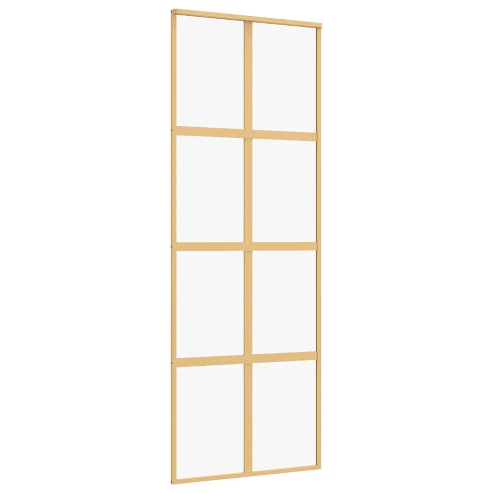 Schiebetür Golden 76x205 cm ESG-Klarglas und Aluminium