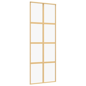 Schiebetür Golden 76x205 cm ESG-Klarglas und Aluminium