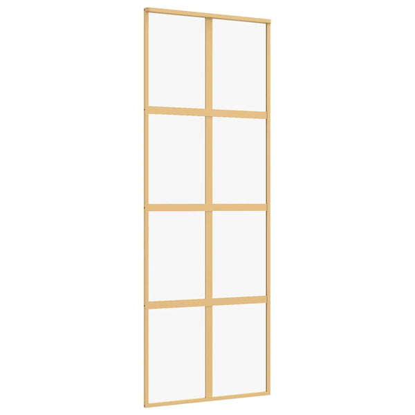 Schiebetür Golden 76x205 cm ESG-Klarglas und Aluminium