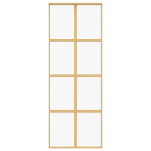 Schiebetür Golden 76x205 cm ESG-Klarglas und Aluminium