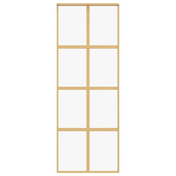 Schiebetür Golden 76x205 cm ESG-Klarglas und Aluminium