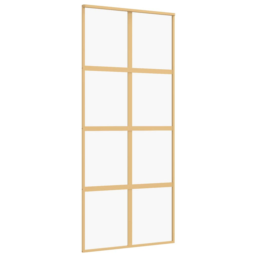 Schiebetür Golden 90x205 cm ESG-Klarglas und Aluminium