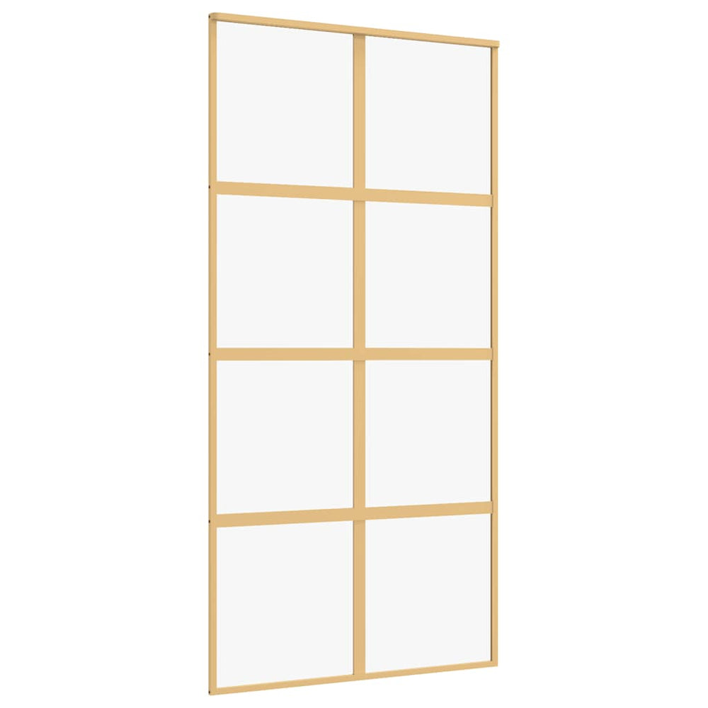 Schiebetür Golden 102,5x205 cm ESG-Klarglas und Aluminium