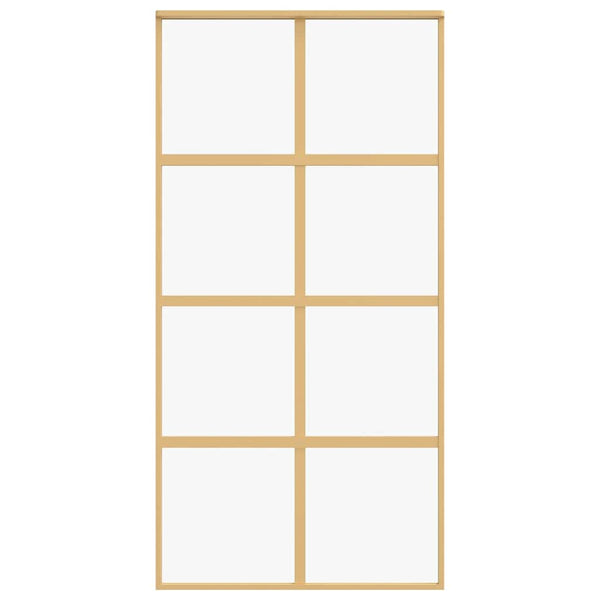Schiebetür Golden 102,5x205 cm ESG-Klarglas und Aluminium