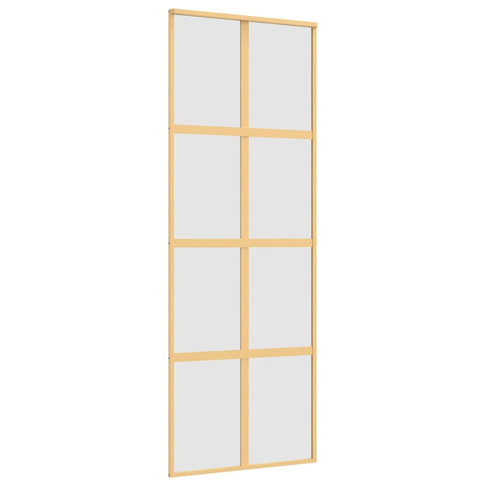 Schiebetür Golden 76x205 cm Matt ESG-Glas und Aluminium