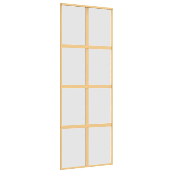 Schiebetür Golden 76x205 cm Matt ESG-Glas und Aluminium