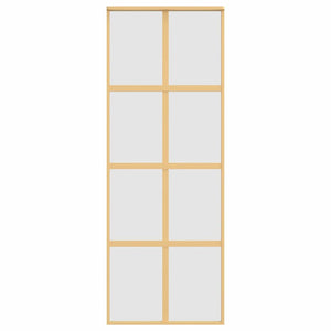 Schiebetür Golden 76x205 cm Matt ESG-Glas und Aluminium