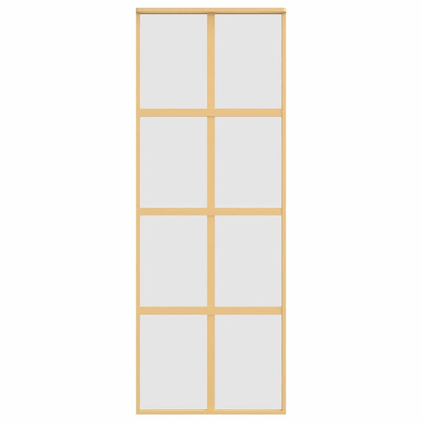 Schiebetür Golden 76x205 cm Matt ESG-Glas und Aluminium