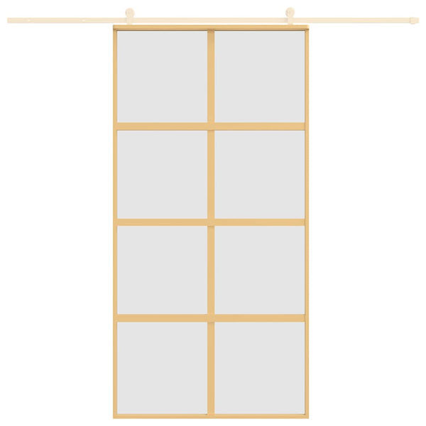 Schiebetür Golden 102,5x205 cm Matt ESG-Glas und Aluminium