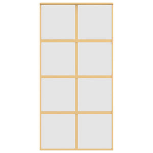 Schiebetür Golden 102,5x205 cm Matt ESG-Glas und Aluminium