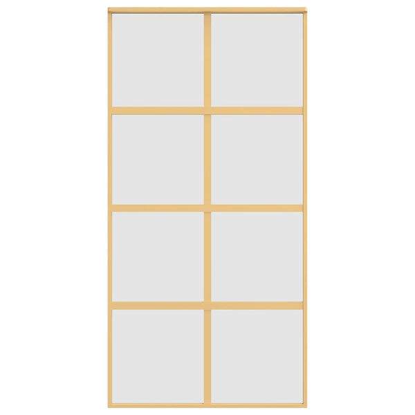 Schiebetür Golden 102,5x205 cm Matt ESG-Glas und Aluminium