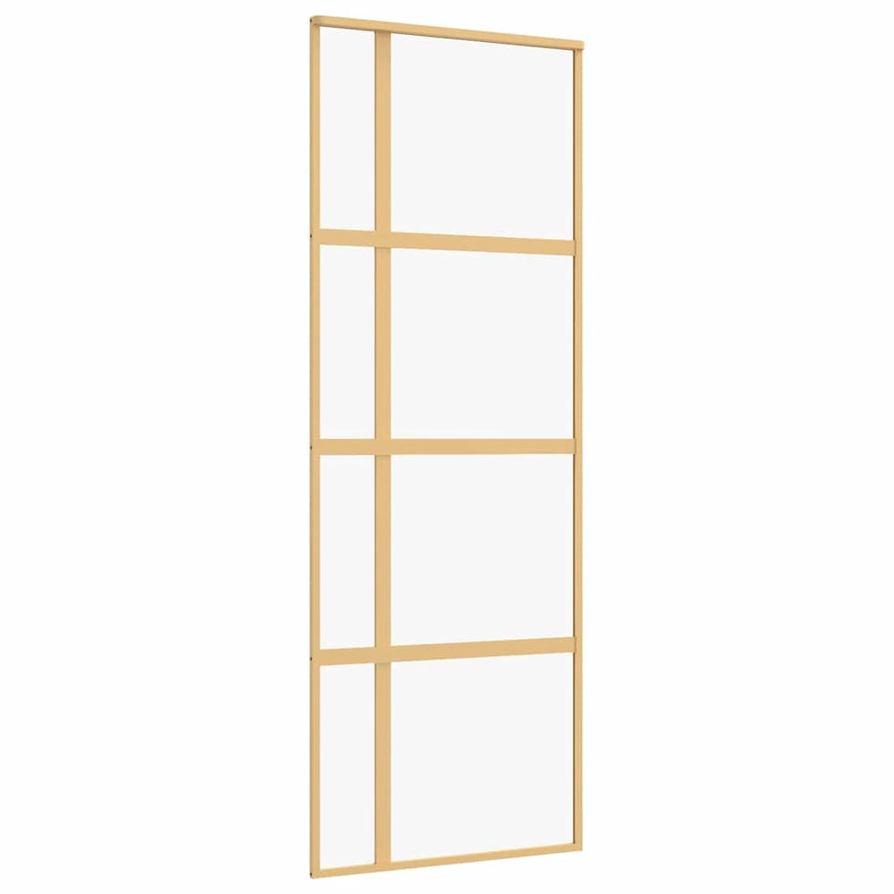 Schiebetür Golden 76x205 cm ESG-Klarglas und Aluminium