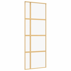 Schiebetür Golden 76x205 cm ESG-Klarglas und Aluminium