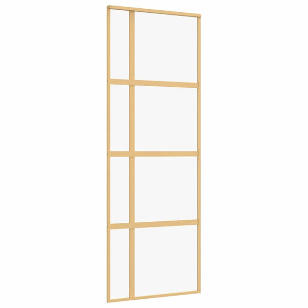 Schiebetür Golden 76x205 cm ESG-Klarglas und Aluminium