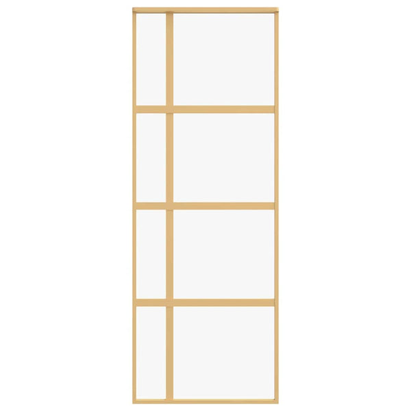Schiebetür Golden 76x205 cm ESG-Klarglas und Aluminium