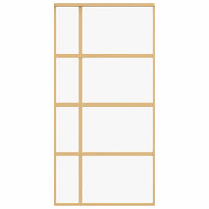 Schiebetür Golden 102,5x205 cm ESG-Klarglas und Aluminium