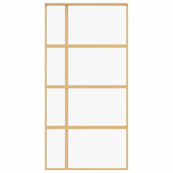 Schiebetür Golden 102,5x205 cm ESG-Klarglas und Aluminium