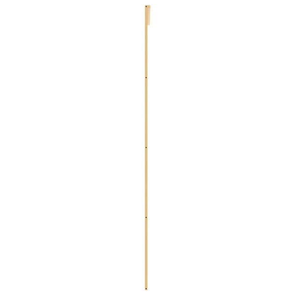 vidaXL Porte coulissante dorée 90x205 cm en verre ESG mat et aluminium