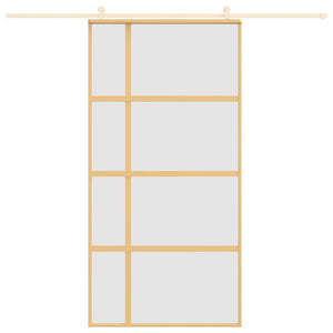 Schiebetür Golden 102,5x205 cm Matt ESG-Glas und Aluminium
