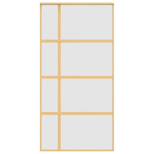 Schiebetür Golden 102,5x205 cm Matt ESG-Glas und Aluminium