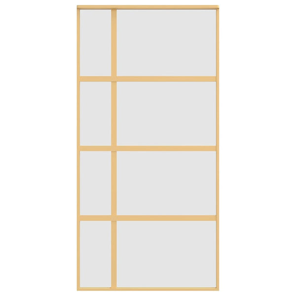 Schiebetür Golden 102,5x205 cm Matt ESG-Glas und Aluminium