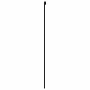 Schiebetür Schwarz 90x205 cm Hartglas und Aluminium