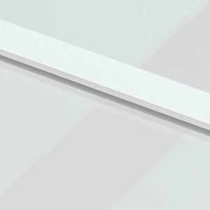 Schiebetür Weiß 76x205 cm Hartglas und Aluminium