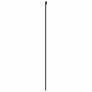 Schiebetür Schwarz 90x205 cm Hartglas und Aluminium