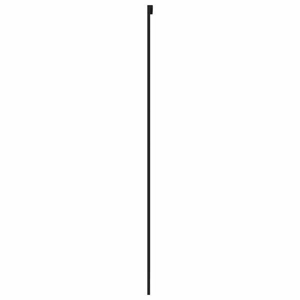 Schiebetür Schwarz 90x205 cm Hartglas und Aluminium