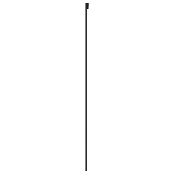 Schiebetür Schwarz 90x205 cm Hartglas und Aluminium
