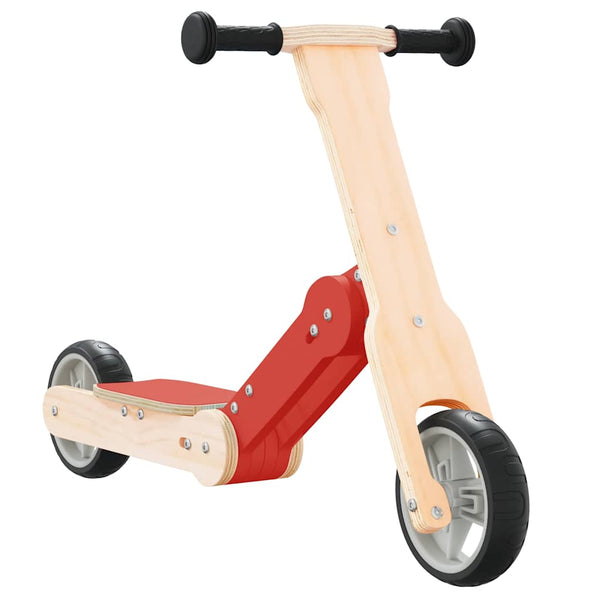 vidaXL Trottinette enfant 2-en-1 Rouge