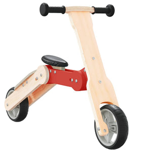 vidaXL Trottinette enfant 2-en-1 Rouge