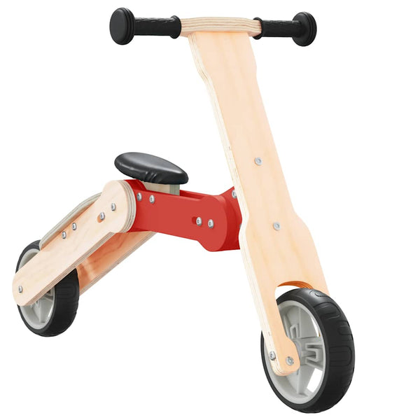 vidaXL Trottinette enfant 2-en-1 Rouge