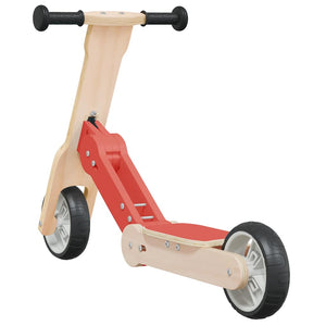 vidaXL Trottinette enfant 2-en-1 Rouge