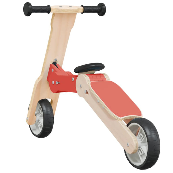 vidaXL Trottinette enfant 2-en-1 Rouge