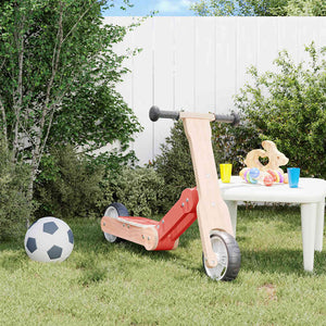 vidaXL Trottinette enfant 2-en-1 Rouge