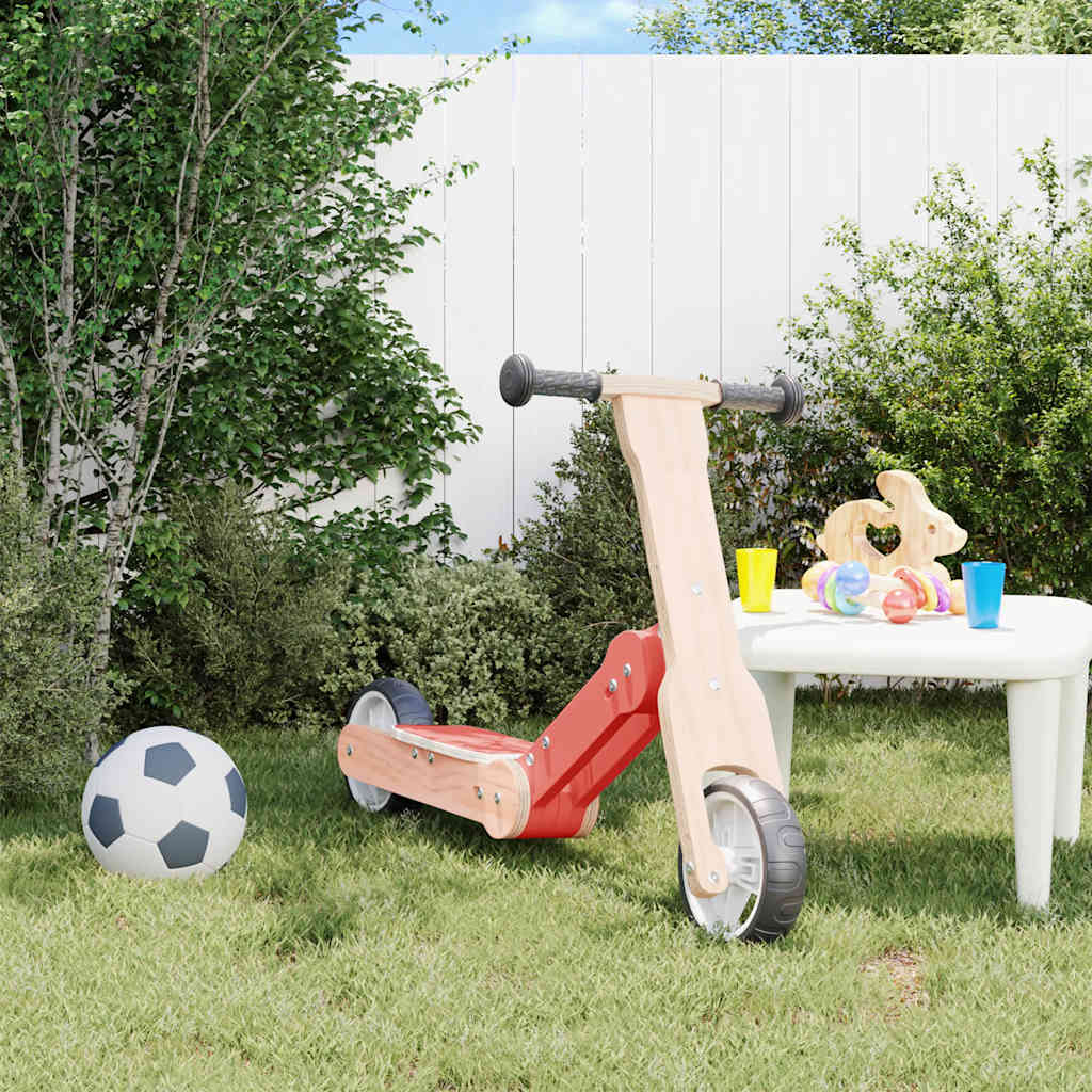 vidaXL Trottinette enfant 2-en-1 Rouge