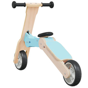 vidaXL 2-in-1 Light Blue Kids' Scooter