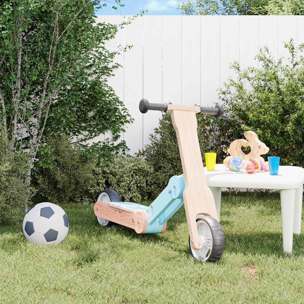 vidaXL 2-in-1 Light Blue Kids' Scooter