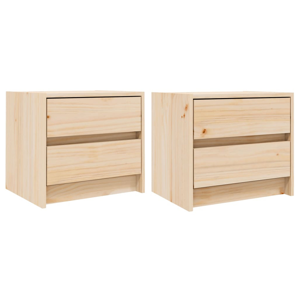vidaXL Bedside Tables 2 pcs. 40x31x35.5 cm Solid Pine Wood