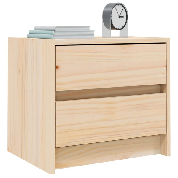 Nachttische 2er Set Kiefer Massivholz 40x31x35,5 cm