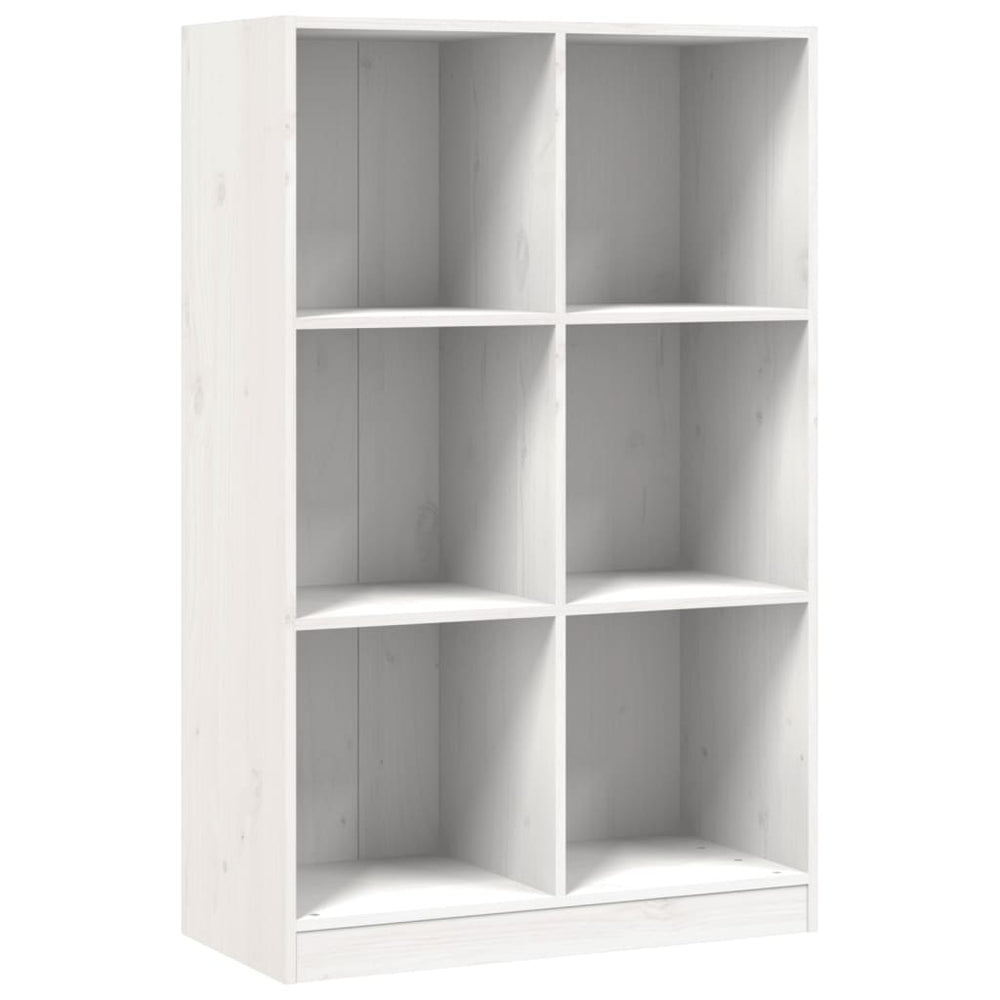 vidaXL Bibliothèque blanc 70x33x110 cm Bois de pin massif