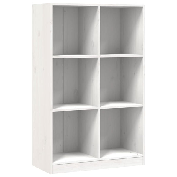 Weißes Bücherregal 70x110cm Kiefer Massivholz