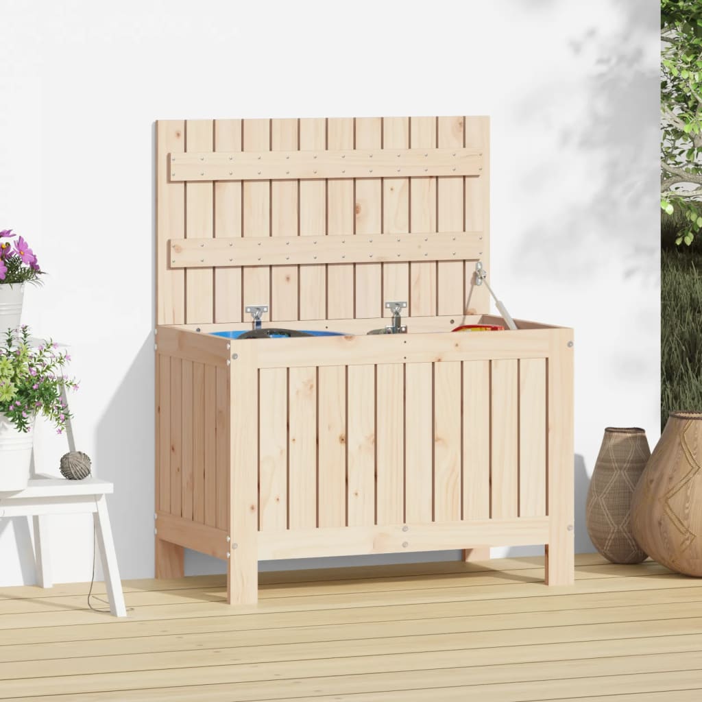 Gartentruhe Kiefer Massivholz 76x42,5x54cm