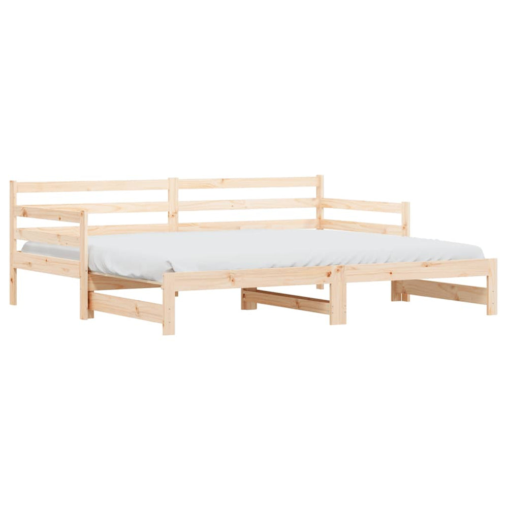 vidaXL Lit de repos extensible 90x200 cm en pin massif