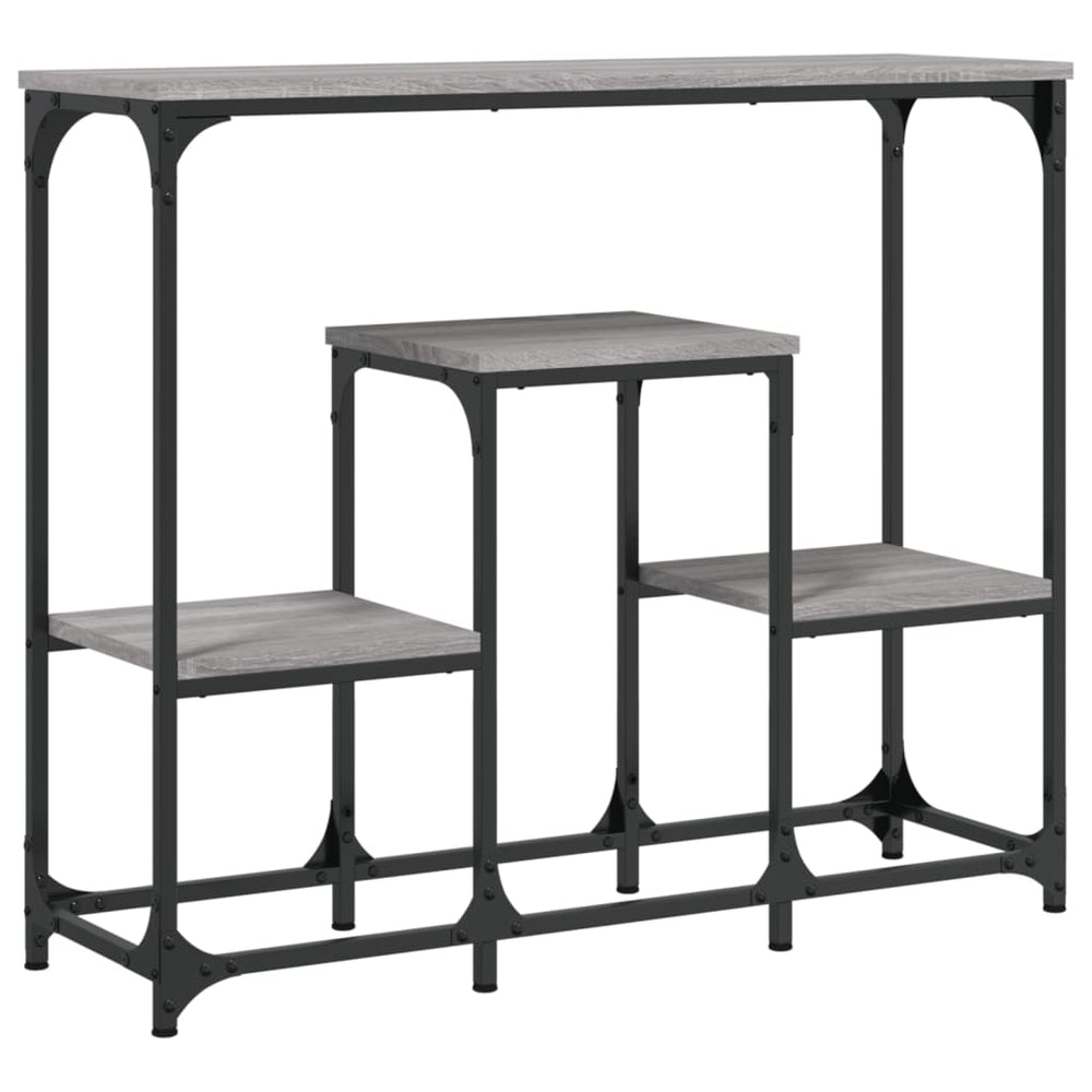 vidaXL Console Gris Sonoma 89,5x28x76 cm Aggloméré