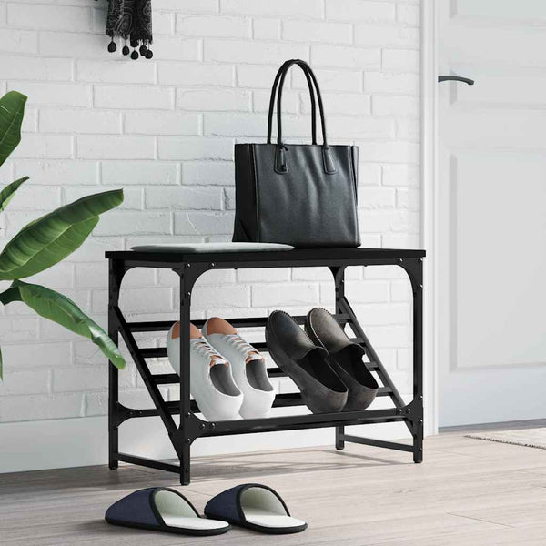 Schuhregal Schwarz 60 cm