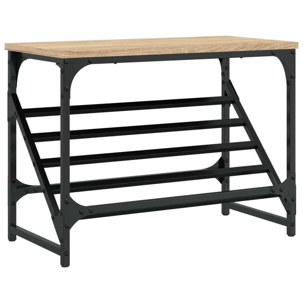 vidaXL Meuble à chaussures chêne Sonoma 60x30x45 cm Bois d'ingénierie